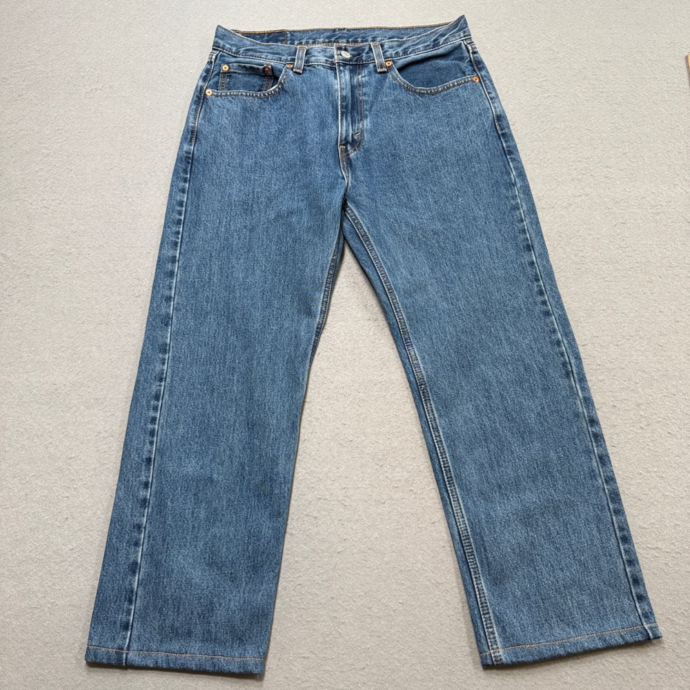 Levi's 505 Jeans Men's 33x30 Blue Denim Medium Wash Straight Leg Original Fit
